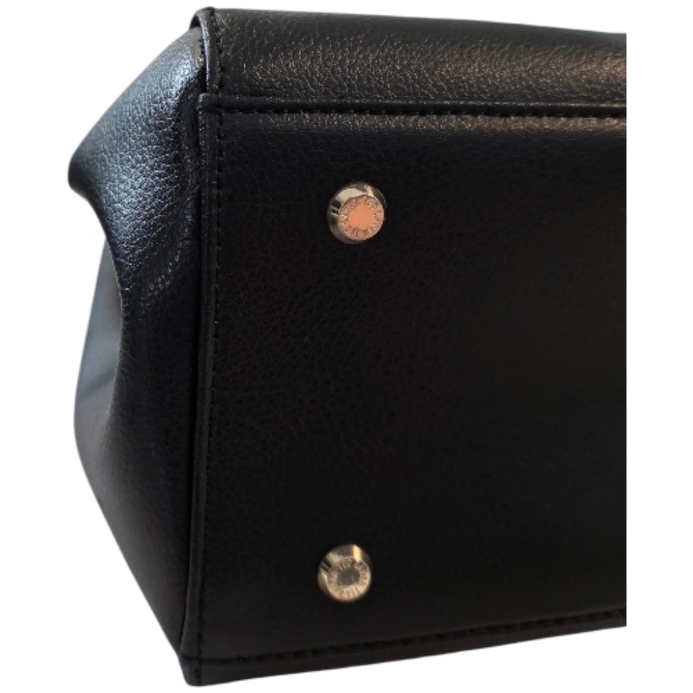 Ted Baker Alexiis Leather Tote Bag Adjustable Straps Double Zip Bow Detail - Picture 9 of 16